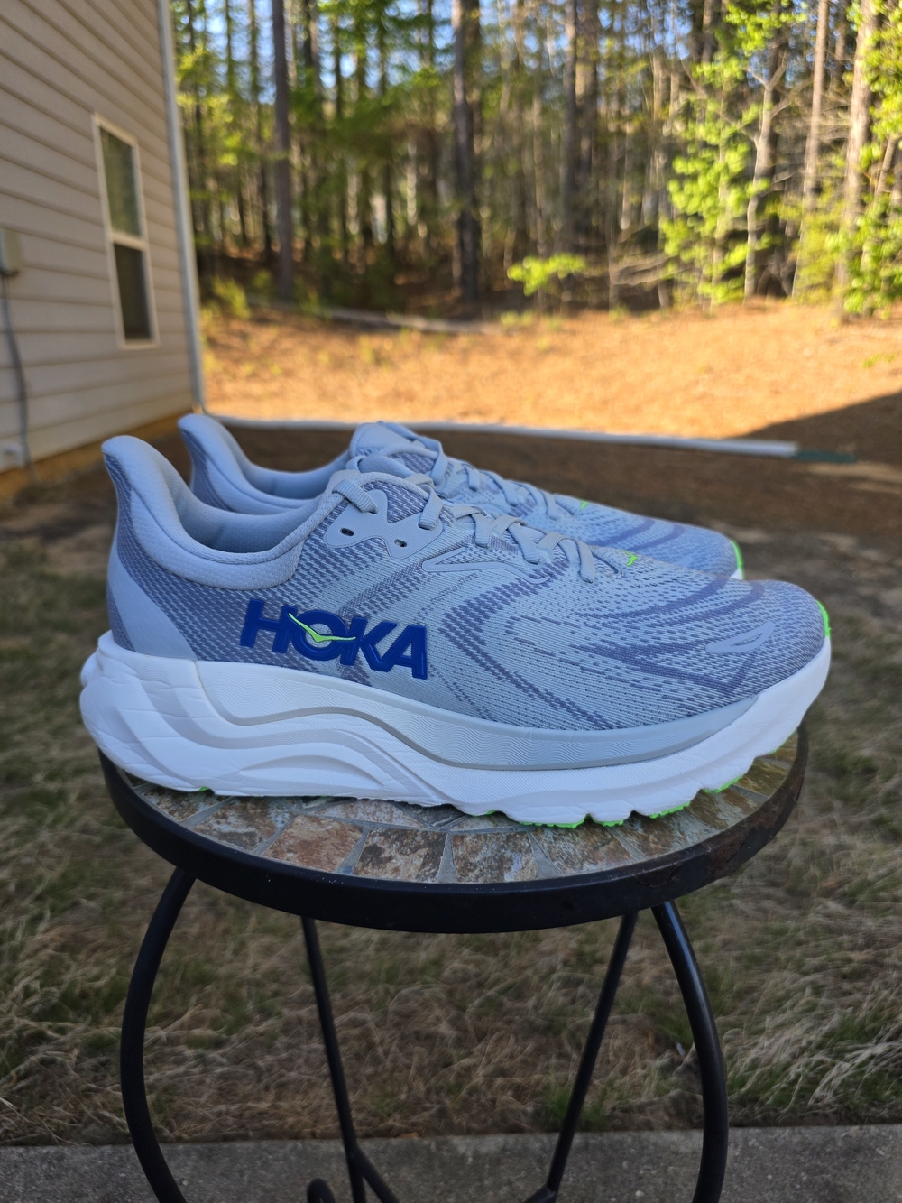 Hoka Arahi 8 1169690 MBLW Mineral Blue Running Shoes Sneakers Men Size 11.5 D
